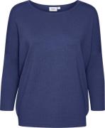 Saint Tropez A2561, Milasz Rneck Pullover Kvinde Medieval Blue Melange...