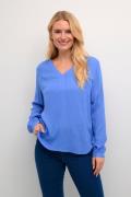 Kaffe Amber Blouse LS Kvinde Ultramarine Langærmede Bluser Str 40 - ho...