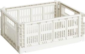 Hay HAY Colour Crate, Medium Off-white Str W26,5 X L34,5 X H14 - Kurve...