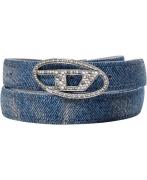 Diesel Oval D Logo B1dr Strass 20 Belt 80 - Bælter hos Magasin