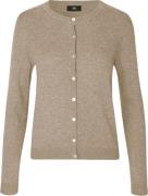 RM by Rosemunde Rmwsofia Wool LS Cardigan Kvinde Light Sand Melange Ca...