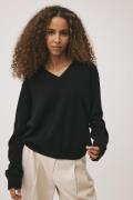 Magasin Mabel 10 100% Cashmere Kvinde Black Sweaters Str L Cashmere