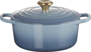 Le Creuset Rund Gryde 24 Chambray GK Chambray Str 24cm - Gryder hos Ma...