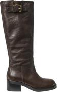 A pair Brown Long Boot Kvinde Brown Cowboy & Biker Str 40 - hos Magasi...