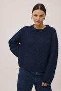 Magasin Avelyn 4 GRS Kvinde Navy Sweaters Str L