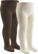 Müsli by Green Cotton Lace Stockings Baby 2pack Str 92/98 - Bark/ Bals...