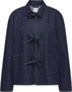 ONLY Onlthille L/S TIE Jacket DNM GUA Kvinde Dark Blue Denim/rinse Den...