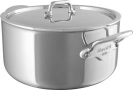 Mauviel Cook Style Gryde med Stållåg 5,8 Liter Stål Str Ø: 24 cm H: 13...