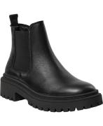 Cashott Caslea Chelsea Boot W. Inside Zip Leather Kvinde Black Chelsea...