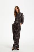 Kaffe Karutie Jumpsuit Kvinde Black Tie/dot Aop Buksedragter Str 40 - ...