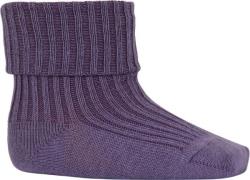 mpKids Cotton rib Baby Socks Str 25/28 - Lavender Dust Strømper hos Ma...