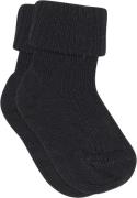 mpKids Ankle Wool RIB Turn Down Str 25/28 - Sort Strømper Uld hos Maga...