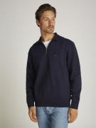 Tommy Hilfiger Essential Fleece 1/4 ZIP Mand Desert Sky Fleece Str L -...