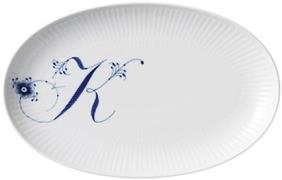 Royal Copenhagen Alphabet Coll Oval Asiette 23,5cm K K Str 23,5 cm - F...