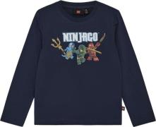 LEGO kidswear/LEGO børnetøj Lwtano 620 T-shirt L/S Str 128 cm - Blå Bl...