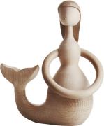 Architectmade Mermaid Egetræ, Ahorntræ Str H: 17 cm. B: 13 cm. - Figur...