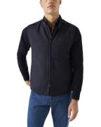 ETON Navy Blue Wool Flannel Vest Mand Blå Veste Str L - hos Magasin