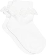 mpKids Anklesock With Trimmed Lace Str 25/28 - Hvid Strømper hos Magas...