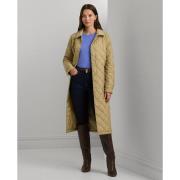 Lauren Ralph Lauren Diamondquilted Long Coat Kvinde Birch Tan Termojak...