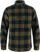 Fjällräven Övik Heavy Flannel Shirt M Mand Wood Brown-dark Navy Oversh...