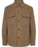 BOSS Ccarper-os-243 Mand Open Beige Overshirts Str 46 - hos Magasin