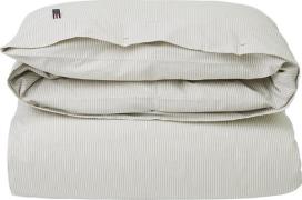 Lexington American Pin Point Oxford Stripe Duvet 140x200, Gray/white G...