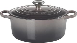 Le Creuset Rund Gryde 26 Flint Signa Flint Str 26 cm - Gryder hos Maga...