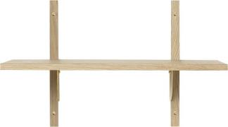 ferm LIVING Sector Shelf S/N Oak - Brass Oak/brass Str FURNITURE - Hyl...