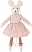 Moulin Roty Moulin Roty Ballerina mus - Anna 28 cm - Bamser Bomuld hos...