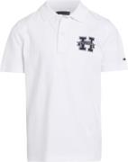 Tommy Hilfiger H Regular Polo SS Str 10 år / 140 cm - White Poloer hos...