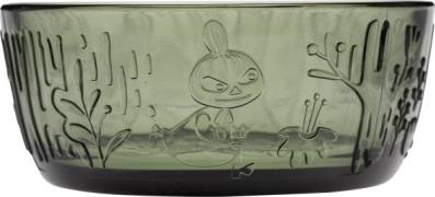 Moomin Arabia Mumi Glasskål 35 cl Pine Green Fyrregrøn - Serveringsskå...