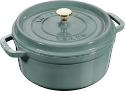 Staub Cocotte 24 cm Eukalyptus Støbejern Eukalyptus - Gryder hos Magas...