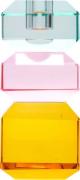 AU Maison Krystal Stage, lys Mynte/lys Pink/gul, 13x6x6 cm 0008 Str 13...