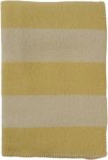 Klippan Uldplaid Unni Stripe Straw/turtledo 0008 - Plaider hos Magasin