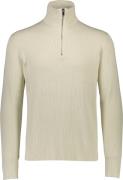 Lindbergh Half zip rib Knit Mand Cream White Turtlenecks Str L - hos M...