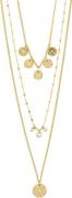 Pilgrim Goldplated Layered Carol Necklace, 3-in-1 one size - Halskæder...