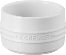 Le Creuset Stabelbar Ramekin White White Str 9 cm - Serveringsfade hos...