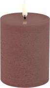 Uyuni LED Pillar Candle, Terracotta, Rustic, 7,8x10,1 cm Terracotta - ...