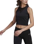 adidas Aeroknit Crop Løbetop L - Tanktoppe Polyester hos Magasin