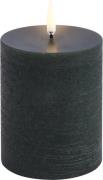 Uyuni LED Pillar Candle, Pine Green, Rustic, 7,8 x 10,1 cm 4/24 Oliven...