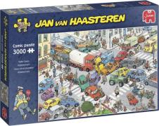 Jan Van Haasteren puslespil Traffic Chaos 3000 pcs - Puslespil hos Mag...