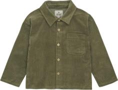 Huttelihut Shirt Corduroy Str 128 - Deep Lichen Green Skjorter Træ hos...