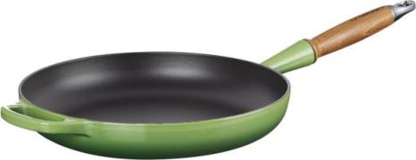 Le Creuset Stegepande M/træht 28 Bamboo Green Bamboo Green Str 28cm - ...