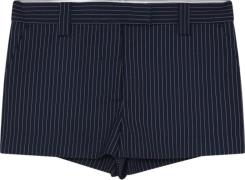 2NDDAY 2ND Ted Pinstripe Kvinde Dark Blue Pinstripe Casual Shorts Str ...