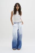 My Essential Wardrobe Malomw 143 Wide Y Kvinde Blue Dip Dye Wide Jeans...