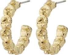 Pilgrim Scottie Recycled Hoop Earrings Goldplated one size - Creoler h...