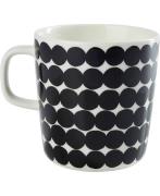 Marimekko Krus 4 dl Sort & Hvid - Kopper Med Hank hos Magasin