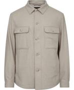 BOSS Ccarper-os-244 Mand Open White Overshirts Str 46 - hos Magasin