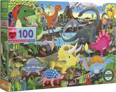 eeBoo Eeboo Puslespil 100 brk - Dinoland - Puslespil hos Magasin