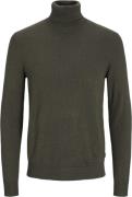 Jack & Jones Jjeemil Knit Roll Neck Noos Mand Olive Night/melange Turt...